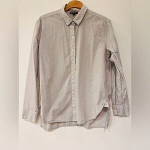 James Perse Light Gray Casual Button Down Shirt BNWT